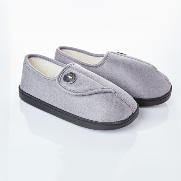 Komfort-Pantoffel "Irene" grau