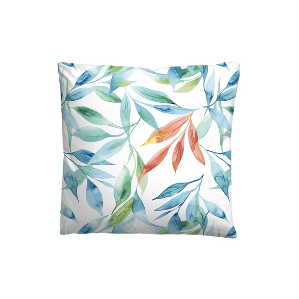 Castell Baumwoll Seersucker Bettwäsche Blätter bunt, 1x 135x200 cm + 1x 80x80 cm