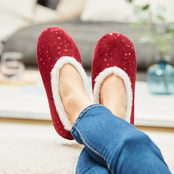 Slipper „Isabelle“ bordeaux