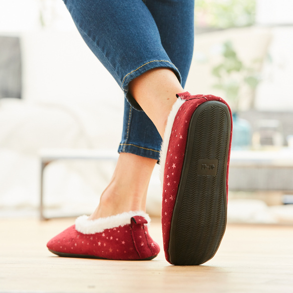 Slipper „Isabelle“ bordeaux