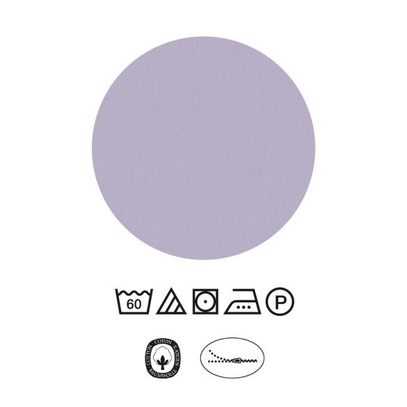 Castell Baumwoll Renforce Bettwäsche Kreisemix brombeer, 1x 155x220 cm + 1x 80x80 cm