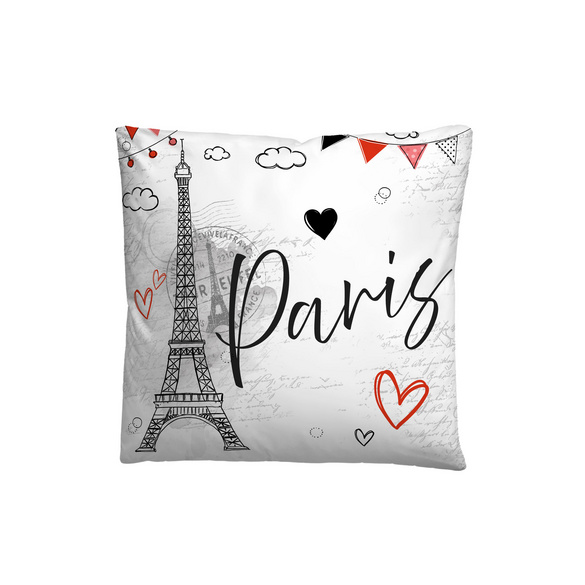 Castell Polycotton Renforce Bettwäsche Paris grau, 1x 135x200 cm + 1x 80x80 cm