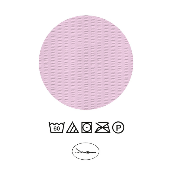 Castell Mikrofaser Seersucker Bettwäsche Längsbalken flieder, 1x 135x200 cm + 1x 80x80 cm