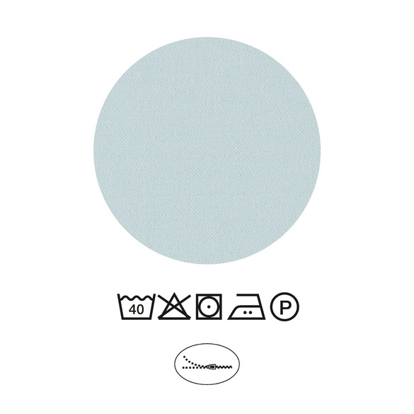 Castell Cooling Bettwäsche Karo eisblau, 1x 135x200 cm + 1x 80x80 cm