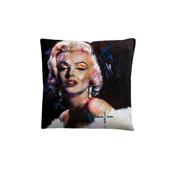 SID MAURER Mikrofaser Bettwäsche Marilyn Monroe weiß, 1x 155x220 cm + 1x 80x80 cm
