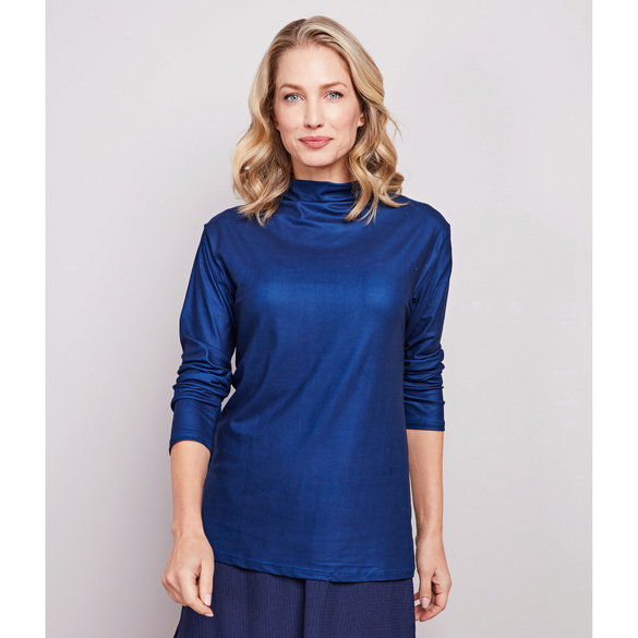 Langarmshirts weiß-marine-blau 3er-Set