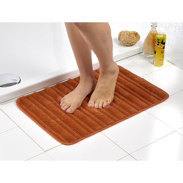 Supersoft-Badematte terrakotta