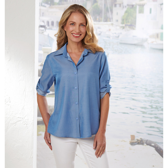 Bluse "Jeans" lightblue