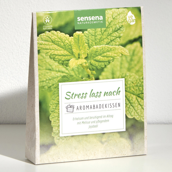 Badezusatz "Stress lass nach" Aromabadekissen sensena