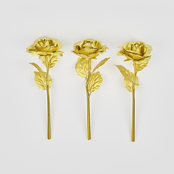 Rosen goldfarben 3er-Set