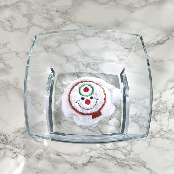 Geschenkidee Gästehandtuch Schneemann Eldo