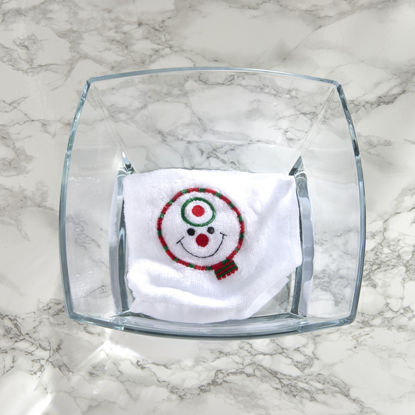 Geschenkidee Gästehandtuch Schneemann Eldo