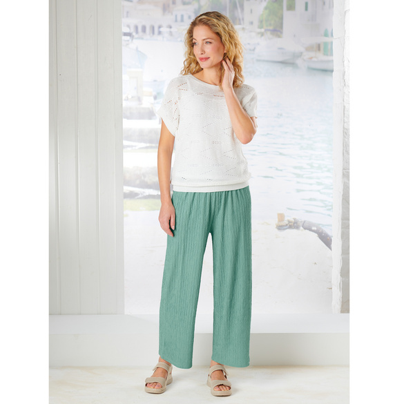 Strick-Set weiß 2-tlg.