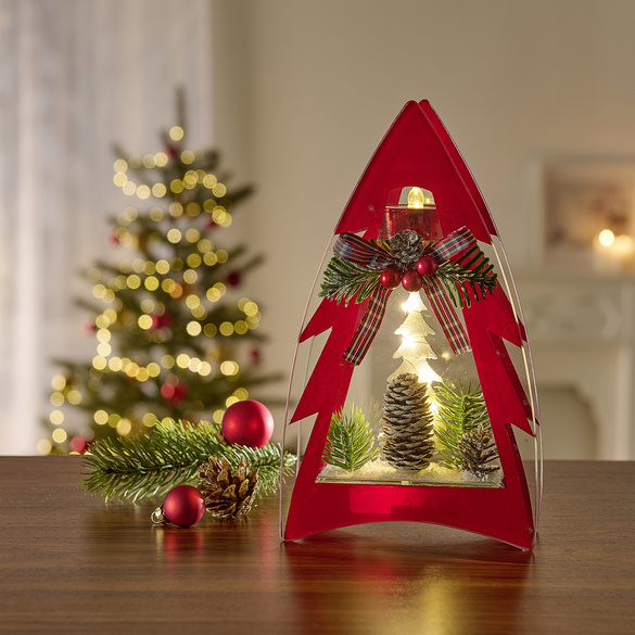 LED-Weihnachtsdeko "Tanne" mit Teelichthalter Eldo