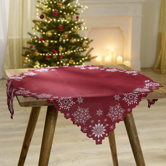 Tischdecke "Eiskristalle" 85x85cm Eldo