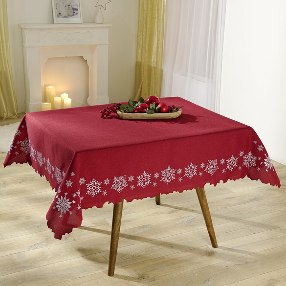 Tischdecke "Eiskristalle" 130x160cm Eldo