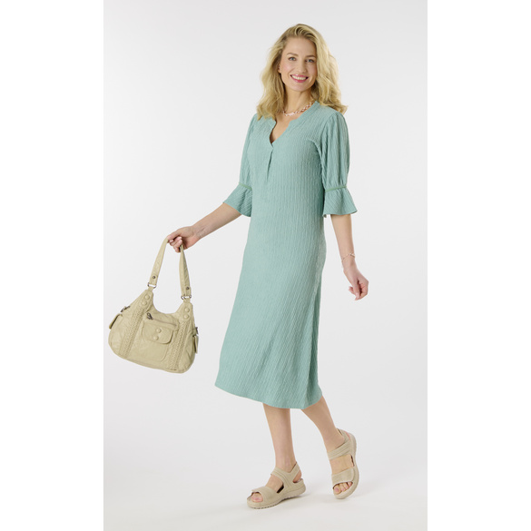 Kleid "Clara" salbei bügelfrei