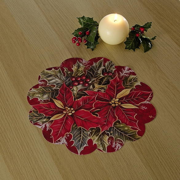 Tischdeckchen "Christstern" Ø 35cm Eldo