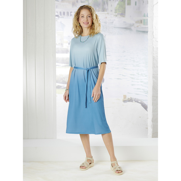 Kofferkleid "Romy" türkis mit Farbverlauf