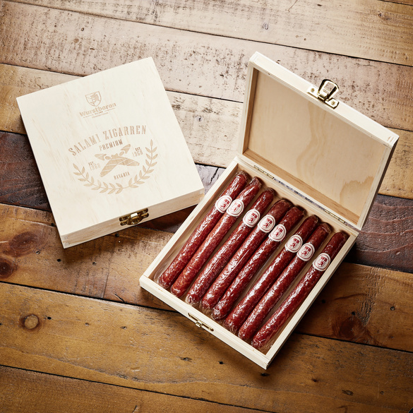 Geschenkidee Zigarren aus Salami