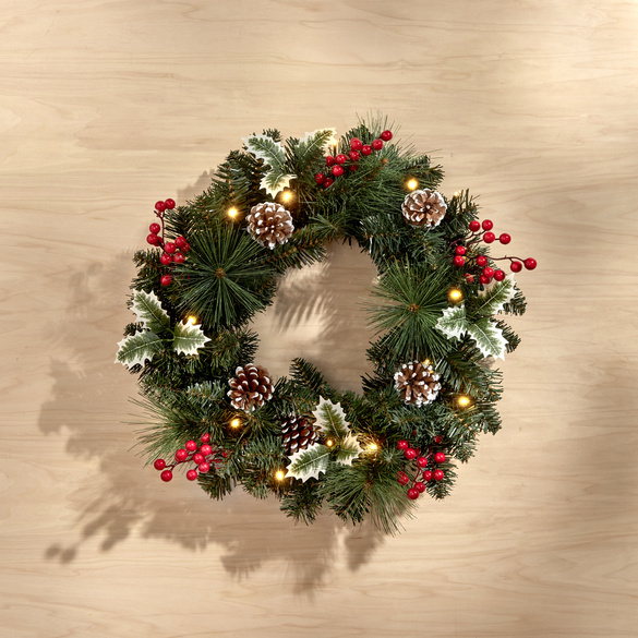 LED-Weihnachtskranz