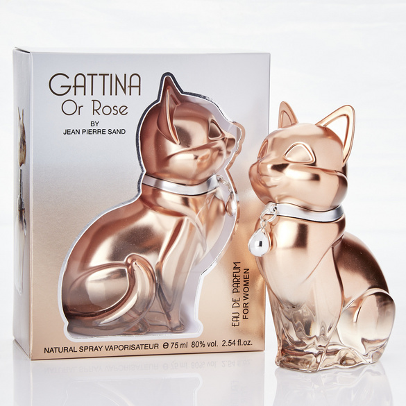 Eau de Parfum "Gattina Or Rose" in Katzen-Flakon