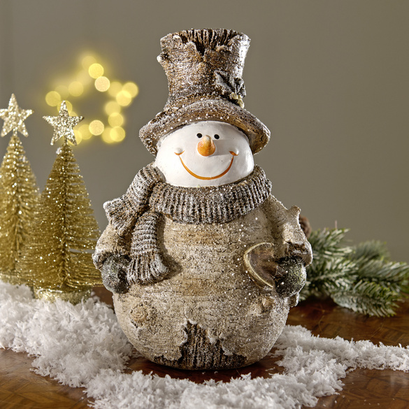 Polyresin-Figur Schneemann Eldo
