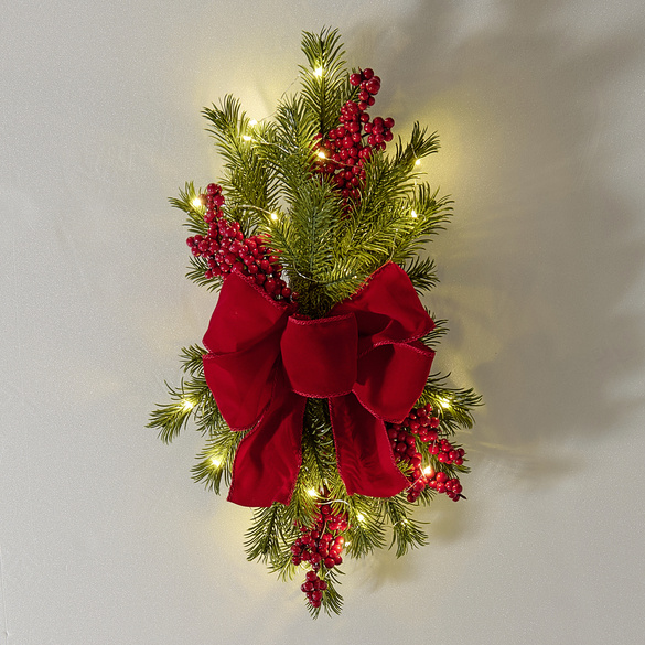 LED-Weihnachtsgesteck "Schleife" Eldo