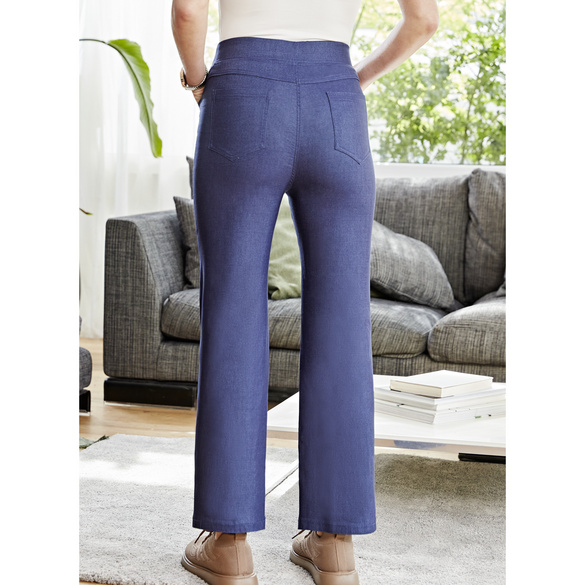 High-Waist-Jeans "Coco" blau