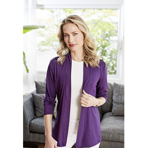 Cardigan violett