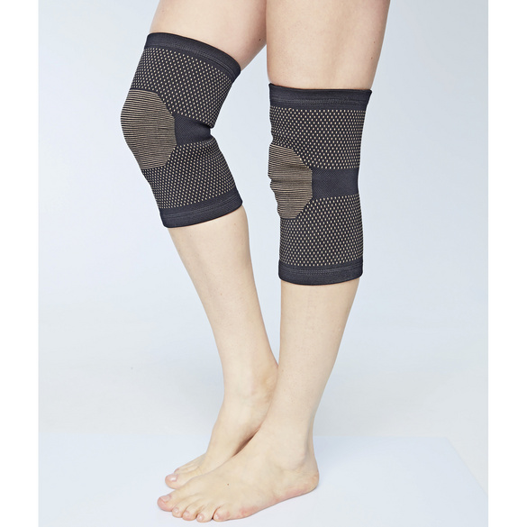 Knie-Bandage mit Kupfer schwarz