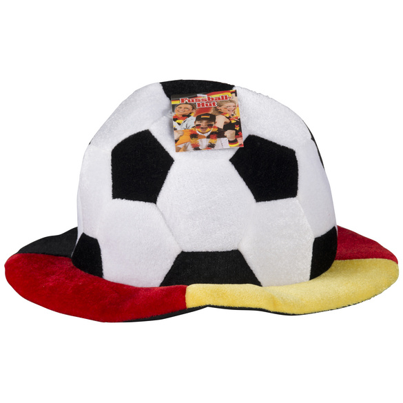 Fan-Hut im Deutschland-Design mit Fußball-Motiv