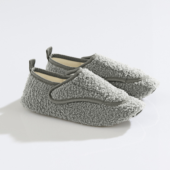 Komfort Slipper "Gertrud" grau