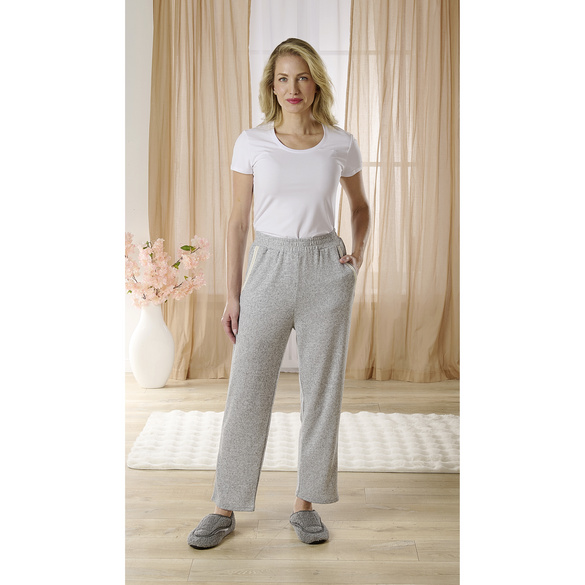 Lounge-Pants graumeliert