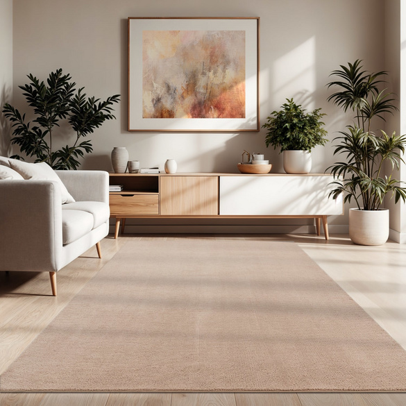 Kurzflor-Teppich CADIZ 630 Beige Rechteckig Paco Home