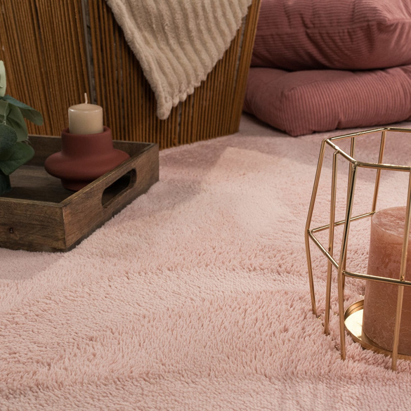 Kurzflor-Teppich CADIZ 630 Rosa Rechteckig Paco Home