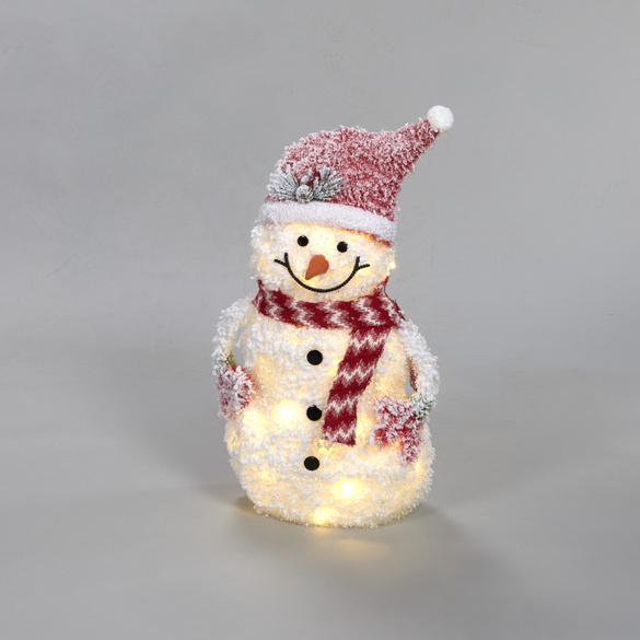LED-Schneemänner "Familie Frosty" (Mann + Frau + Kind)