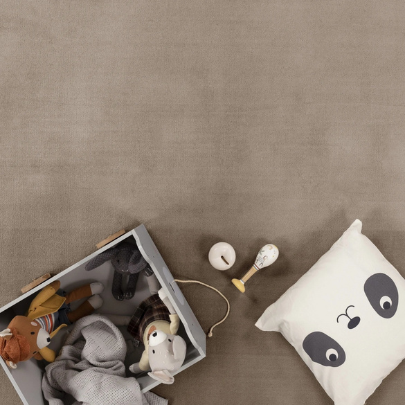 Kurzflor-Teppich TATAMI 475 Beige Rund Paco Home