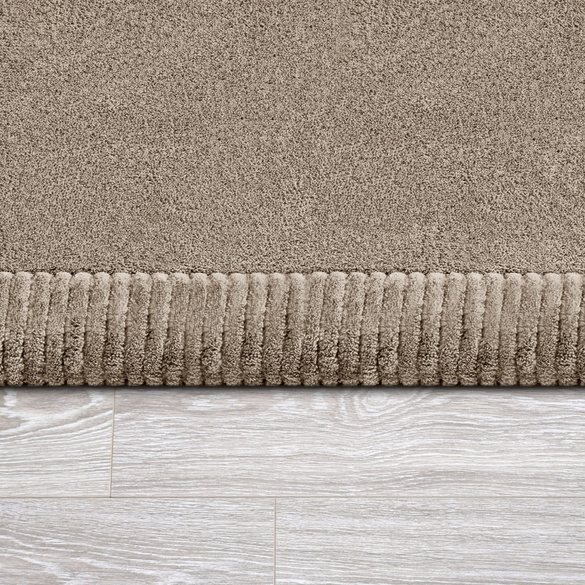 Kurzflor-Teppich TATAMI 475 Beige Rund Paco Home