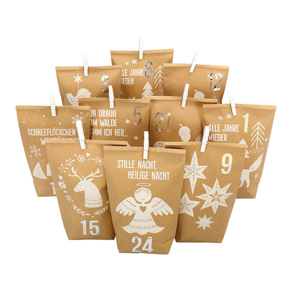 Adventskalender Waldtiere zum Selbstbefüllen
