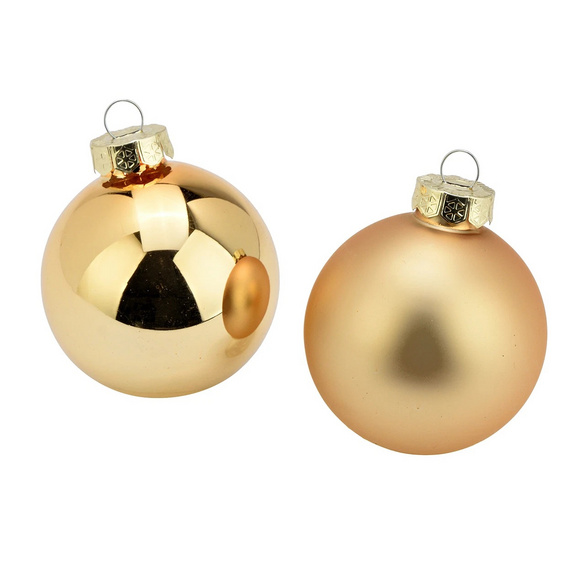 Weihnachtskugeln Gold, 12er-Set – Wurm