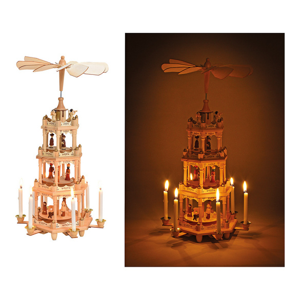 Weihnachtspyramide aus Holz – Wurm