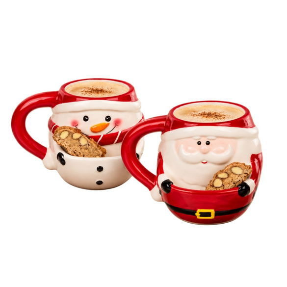 Kaffeebecher "Weihnachten" mit Keksfach