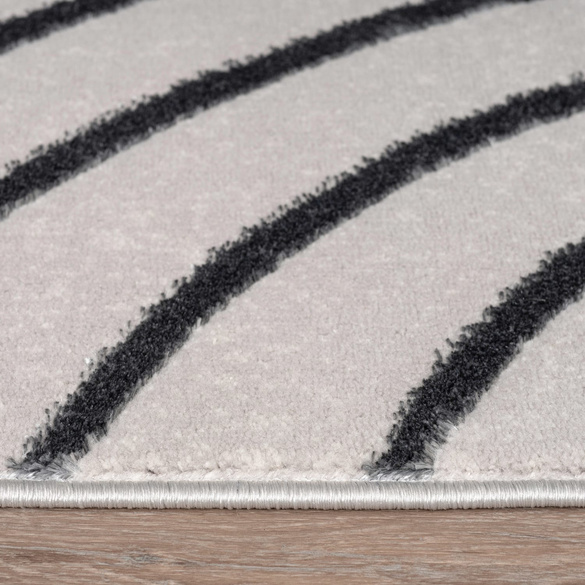 Kurzflor Teppich Tuana 215 Grau Paco Home