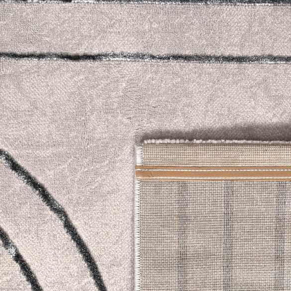 Kurzflor Teppich Tuana 215 Grau Paco Home