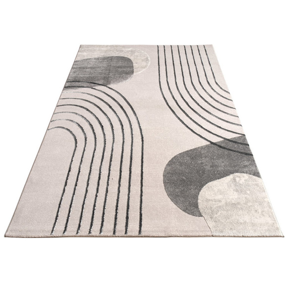 Kurzflor Teppich Tuana 216 Grau Paco Home