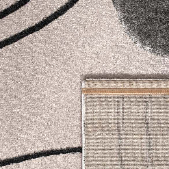 Kurzflor Teppich Tuana 216 Grau Paco Home