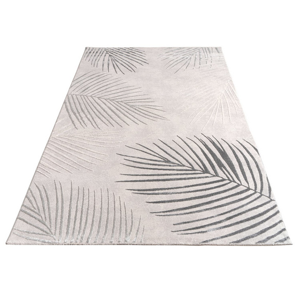Kurzflor Teppich Tuana 218 Grau Paco Home
