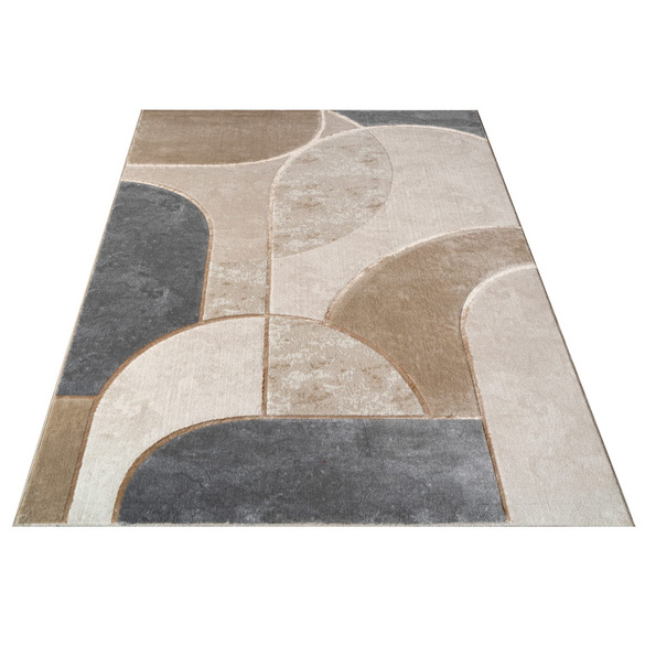 Kurzflor Teppich Tuana 220 Grau Paco Home