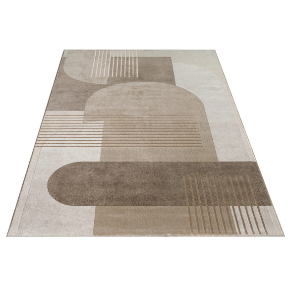 Kurzflor Teppich Tuana 221 Beige Paco Home
